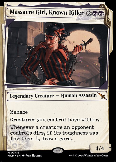 [Foil] MKM 344 Massacre Girl, Known Killer (0344 - Showcase Dossier) M