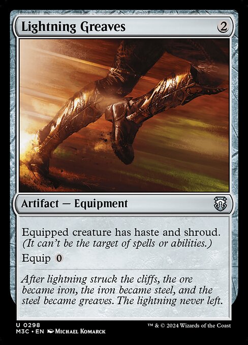 [Foil] M3C 298 Lightning Greaves (Ripple Foil) U
