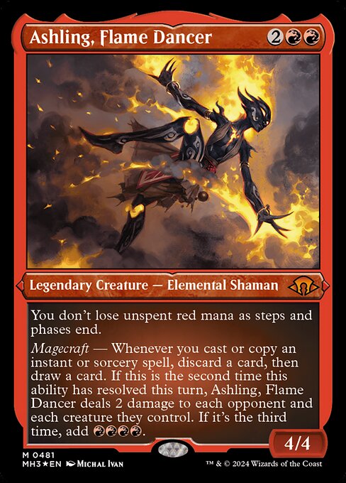 [Foil Etched] MH3 481 Ashling, Flame Dancer (0481 - Foil Etched) M