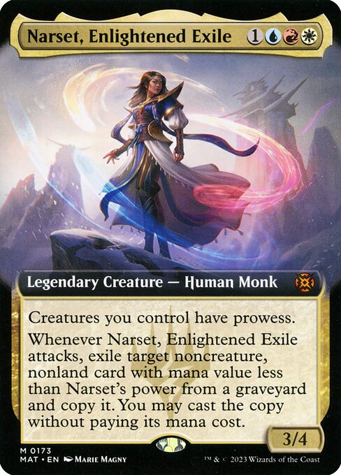 [Foil] MAT 173 Narset, Enlightened Exile (Extended Art) M