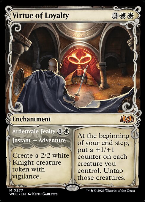 [Foil] WOE 277 Virtue of Loyalty (Showcase) M