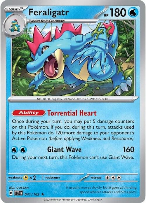 [Reverse Holo] TEF 041/162 Feraligatr R