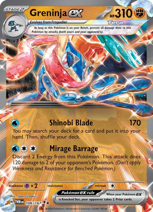 TWM 106/167 Greninja ex RR