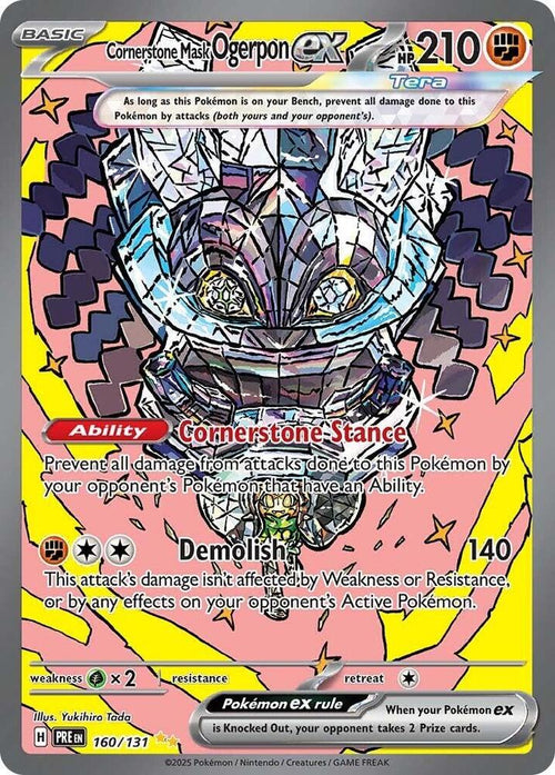 PRE 160/131 Cornerstone Mask Ogerpon ex SIR