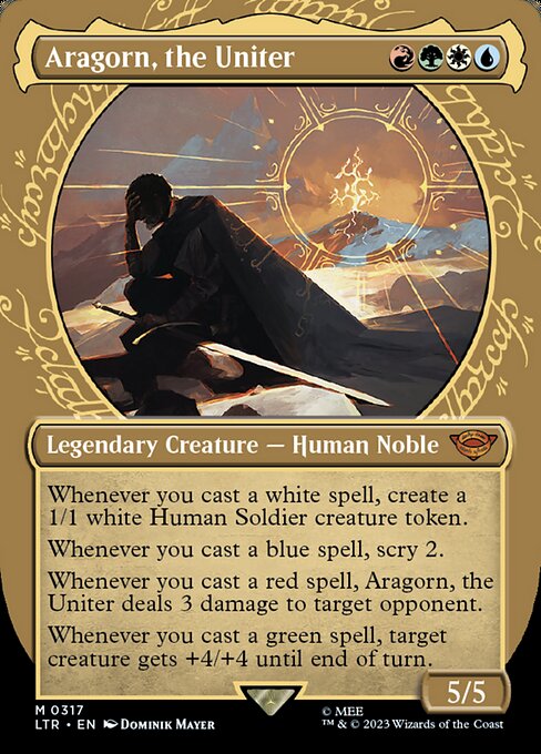 [Foil] LTR 317 Aragorn, the Uniter (Showcase) M