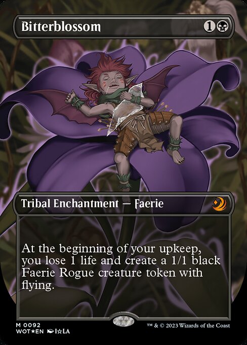 [Foil] WOT 092 Bitterblossom (0092 - Anime Confetti Foil) M