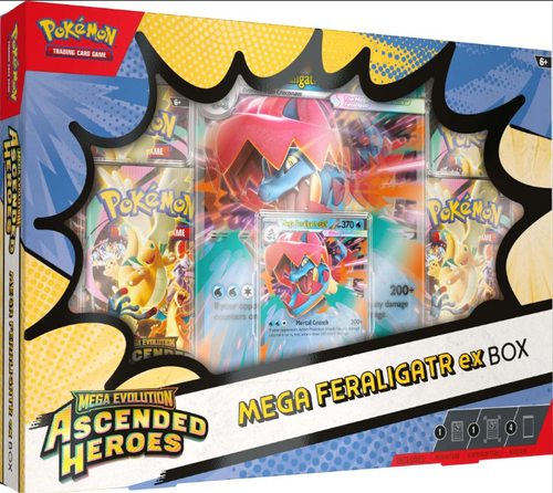 Pokemon TCG English Mega Evolution Ascended Heroes ex Boxes - Feraligatr