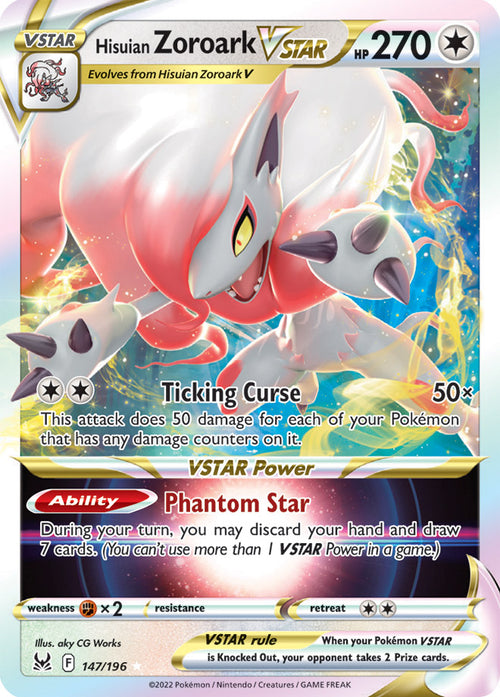 SS11 147/196 Hisuian ZoroarkVSTAR UR