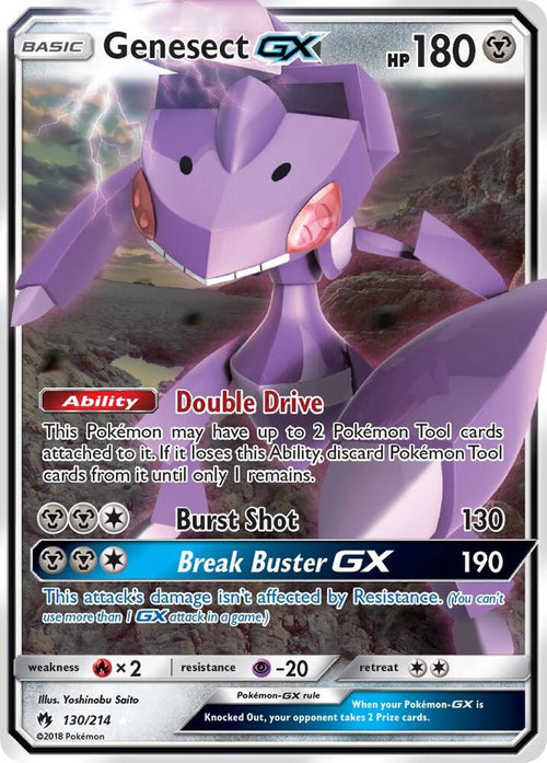 SM8 130/214 Genesect GX SR