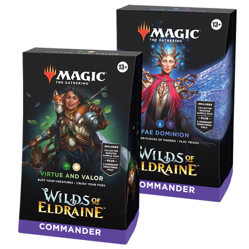 MTG Wilds of Eldraine (WOE) Commander Decks - Set of 2