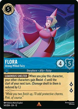 141/204·EN·12 Flora - Strong-Willed Fairy R