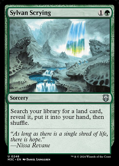[Foil] M3C 248 Sylvan Scrying (Ripple Foil) U