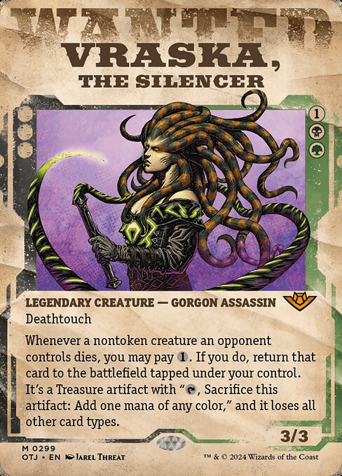[Foil] OTJ 299 Vraska, the Silencer (0299 - Showcase) M