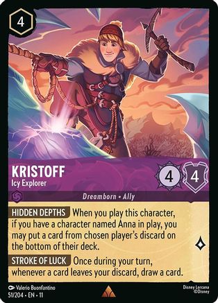 [Foil]51/204·EN·11 Kristoff - Icy Explorer R