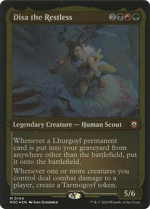 [Foil Etched] M3C 144 Disa the Restless (0144 - Foil Etched Display Commander - Not Tournament Legal)
