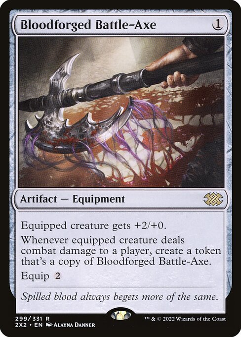 [Foil] 2X2 299 Bloodforged Battle-Axe R