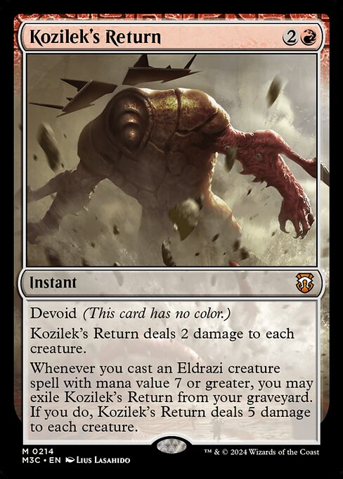 [Foil] M3C 214 Kozilek's Return (Ripple Foil) M