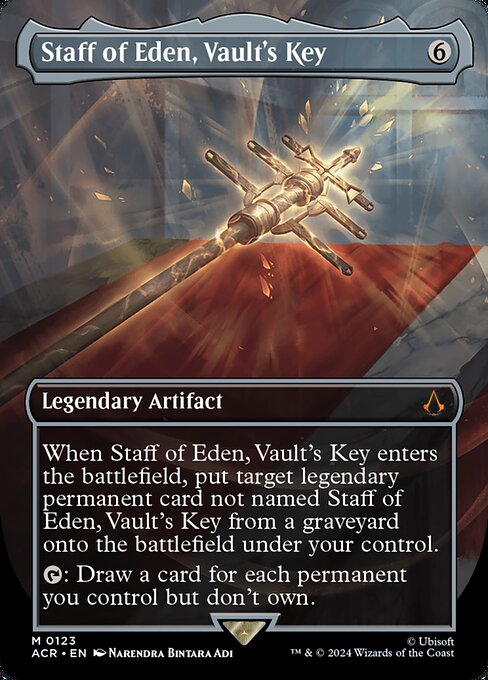ACR 123 Staff of Eden, Vault's Key (0123 - Borderless) M