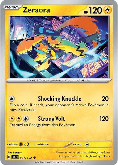 [Reverse Holo] TEF 057/162 Zeraora U