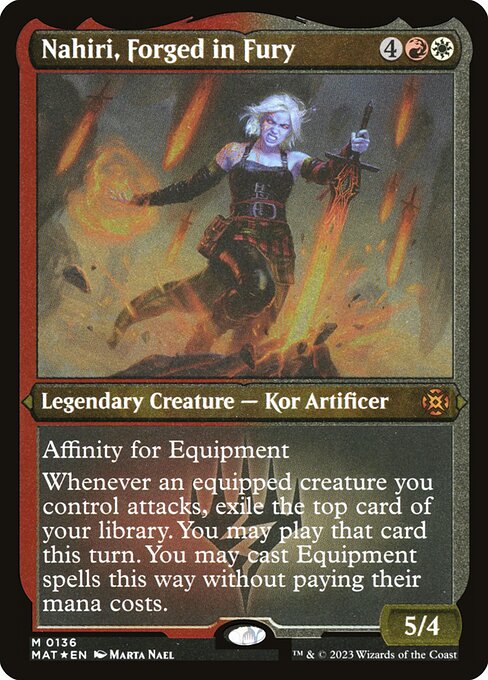 [Foil Etched] MAT 136 Nahiri, Forged in Fury (Foil Etched) M