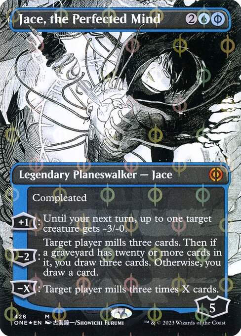 [Foil] ONE 428 Jace, the Perfected Mind (428 - Step-and-compleat) M