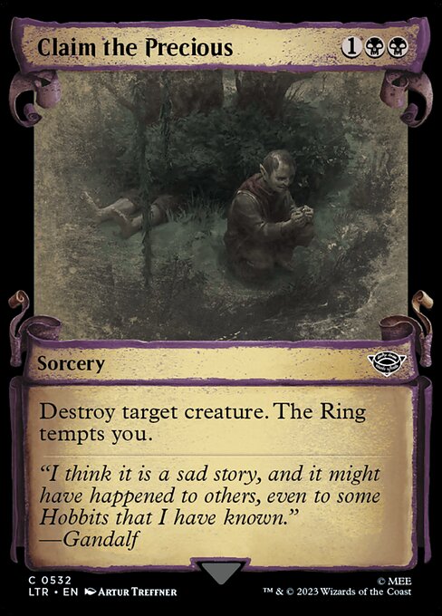 [Foil] LTR 532 Claim the Precious (0532 - Scroll Showcase - Silver Foil) C
