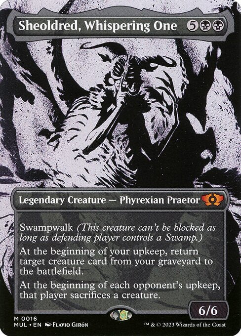 [Foil] MUL 016 Sheoldred, Whispering One M