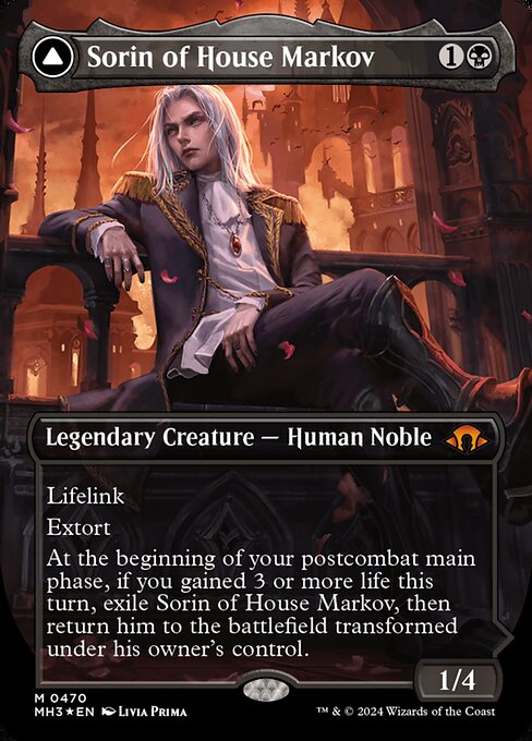 [Foil] MH3 470 Sorin of House Markov (0470 - Textured Foil Borderless) M