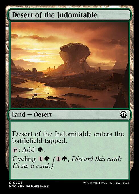 [Foil] M3C 336 Desert of the Indomitable (Ripple Foil) C