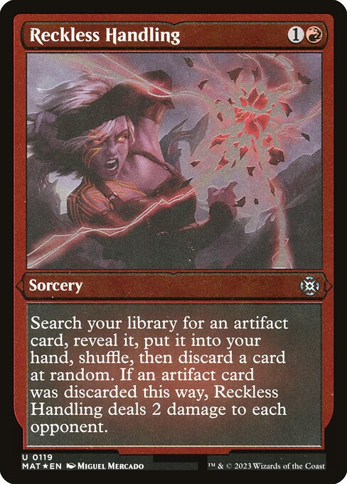[Foil Etched] MAT 119 Reckless Handling (Foil Etched) U