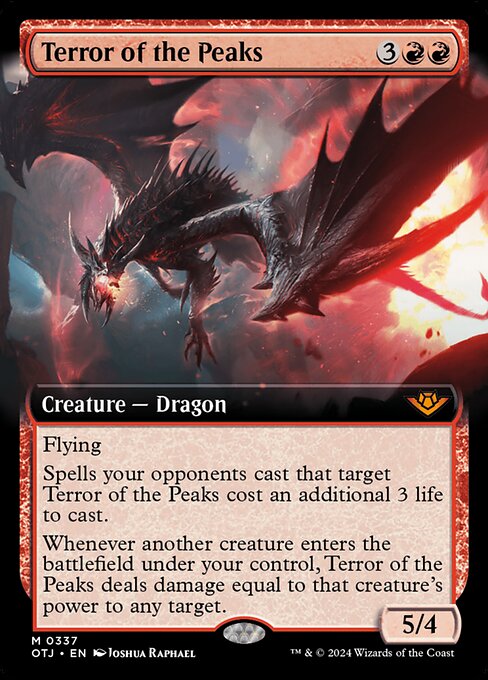 [Foil] OTJ 337 Terror of the Peaks (0337 - Extended Art) M