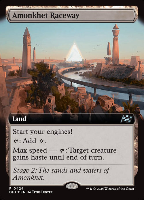[Foil] DFT 424 Amonkhet Raceway (0424 - Finish Line Extended Art Foil) P
