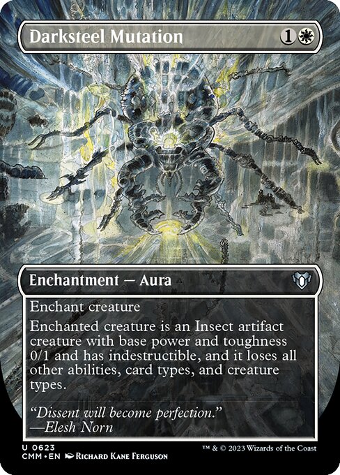 [Foil] CMM 623 Darksteel Mutation (Borderless) U