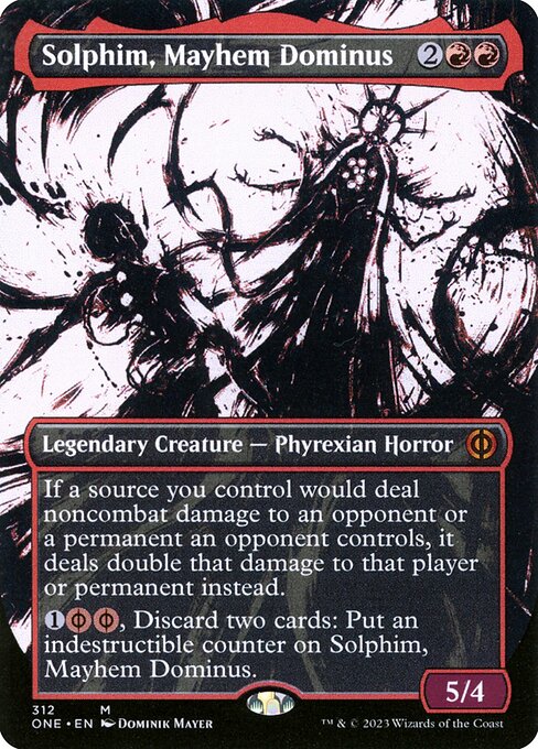 [Foil] ONE 312 Solphim, Mayhem Dominus (312 - Borderless Ichor) M