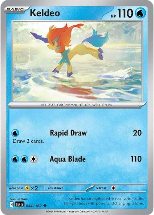 [Reverse Holo] TEF 044/162 Keldeo U