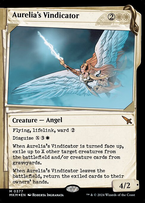 [Foil] MKM 377 Aurelia's Vindicator (0377 - Invisible Ink Dossier) M