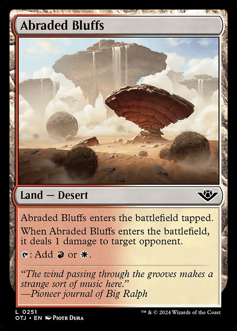 [Foil] OTJ 251 Abraded Bluffs C
