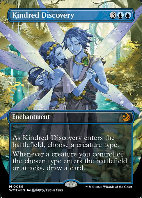 [Foil] WOT 089 Kindred Discovery (0089 - Anime Confetti Foil) M
