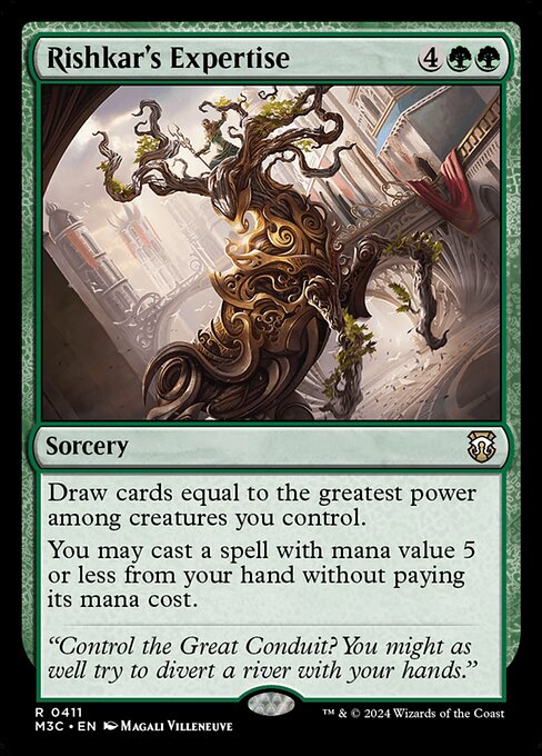 [Foil] M3C 411 Rishkar's Expertise (Ripple Foil) R