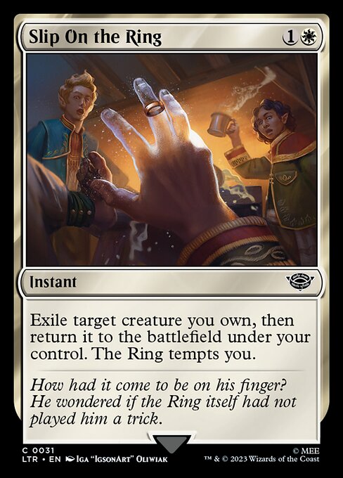 [Foil] LTR 031 Slip On the Ring C