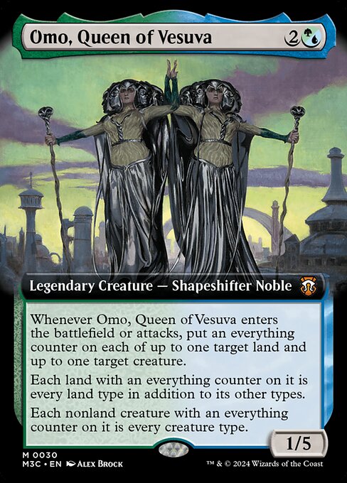 [Foil] M3C 030 Omo, Queen of Vesuva (0030 - Extended Art) M