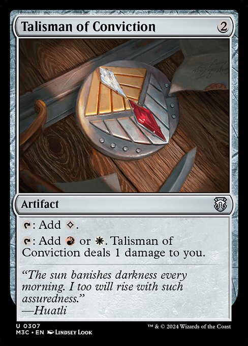 [Foil] M3C 307 Talisman of Conviction (Ripple Foil) U