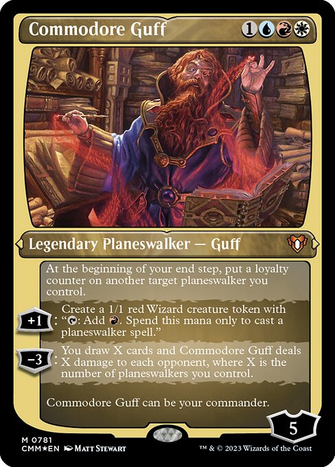 [Foil Etched] CMM 781 Commodore Guff (Foil Etched Display Commander - Not Tournament Legal) M