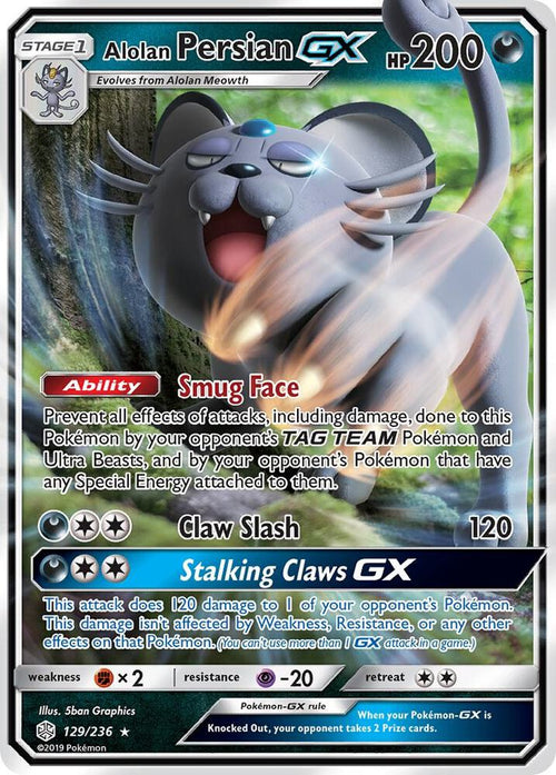 SM12 129/236 Alolan Persian GX SR