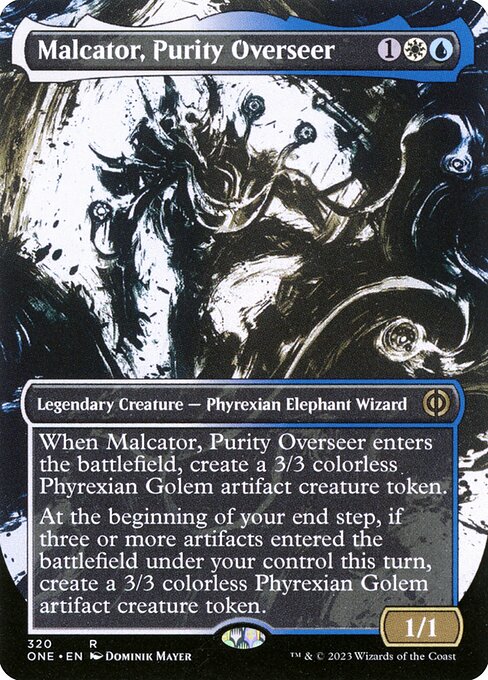 [Foil] ONE 320 Malcator, Purity Overseer (320 - Borderless Ichor) R