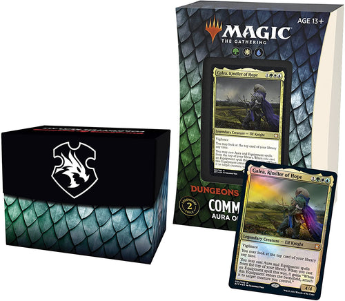 MTG Adventures in the Forgotten Realms (AFR) Commander Deck - Aura of Courage (Green-White-Blue)