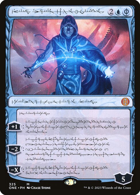 [Foil] ONE 325 Jace, the Perfected Mind (Phyrexian) M