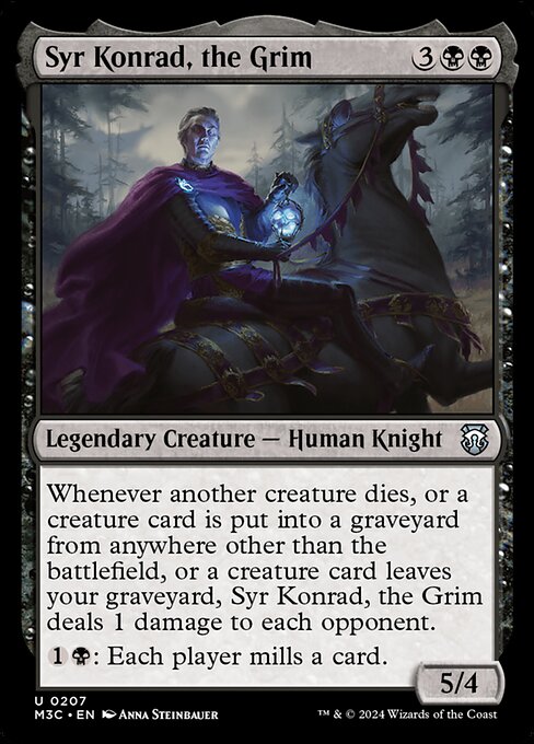 [Foil] M3C 207 Syr Konrad, the Grim (Ripple Foil) U