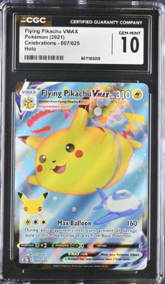[CGC 10] 2021 POKEMON ENGLISH 25TH FLYING PIKACHU #007 HOLO