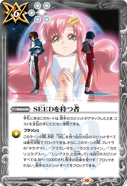 【CBX01】CB13-076 SEEDを持つ者